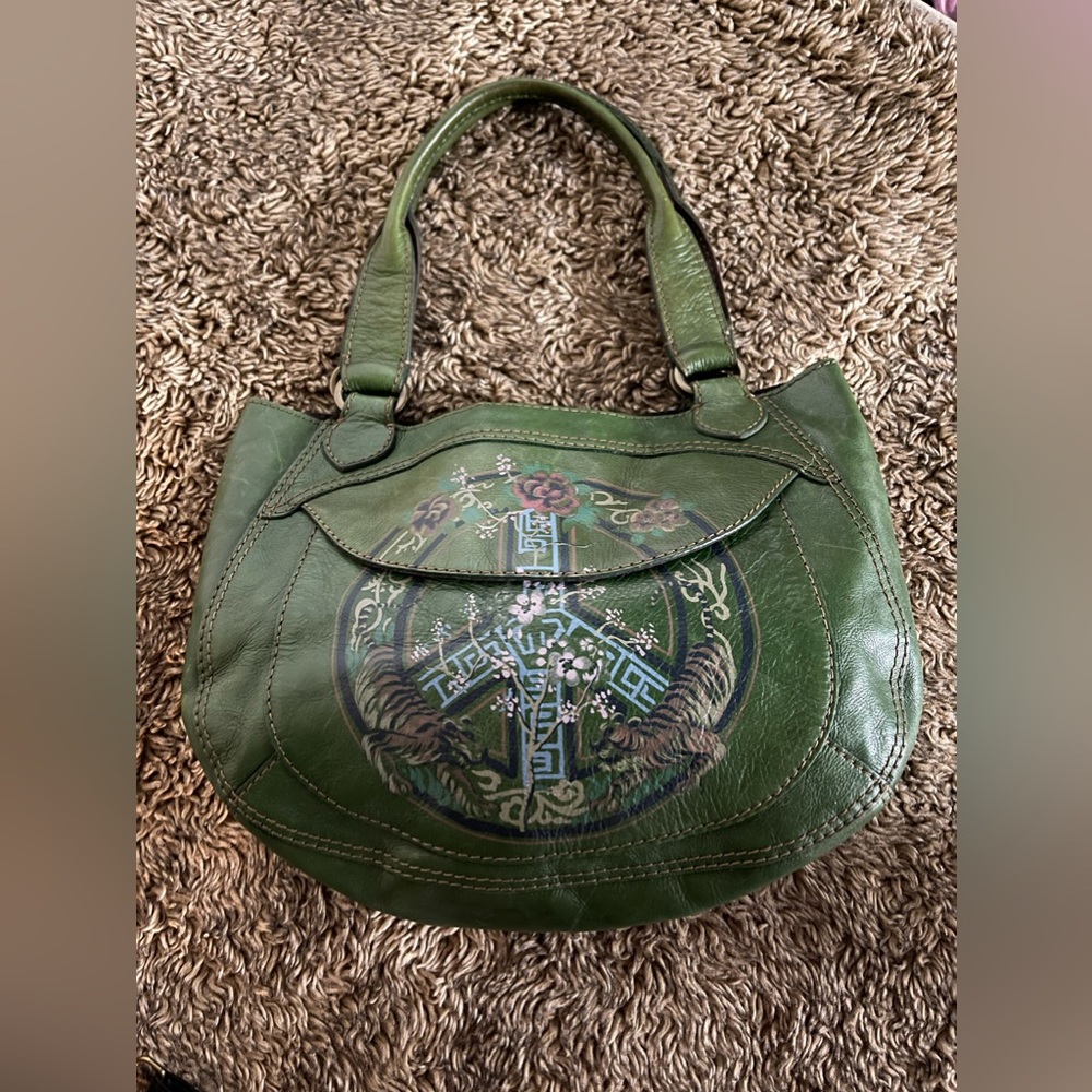 Vintage Lucky Brand Peace Sign Purse
